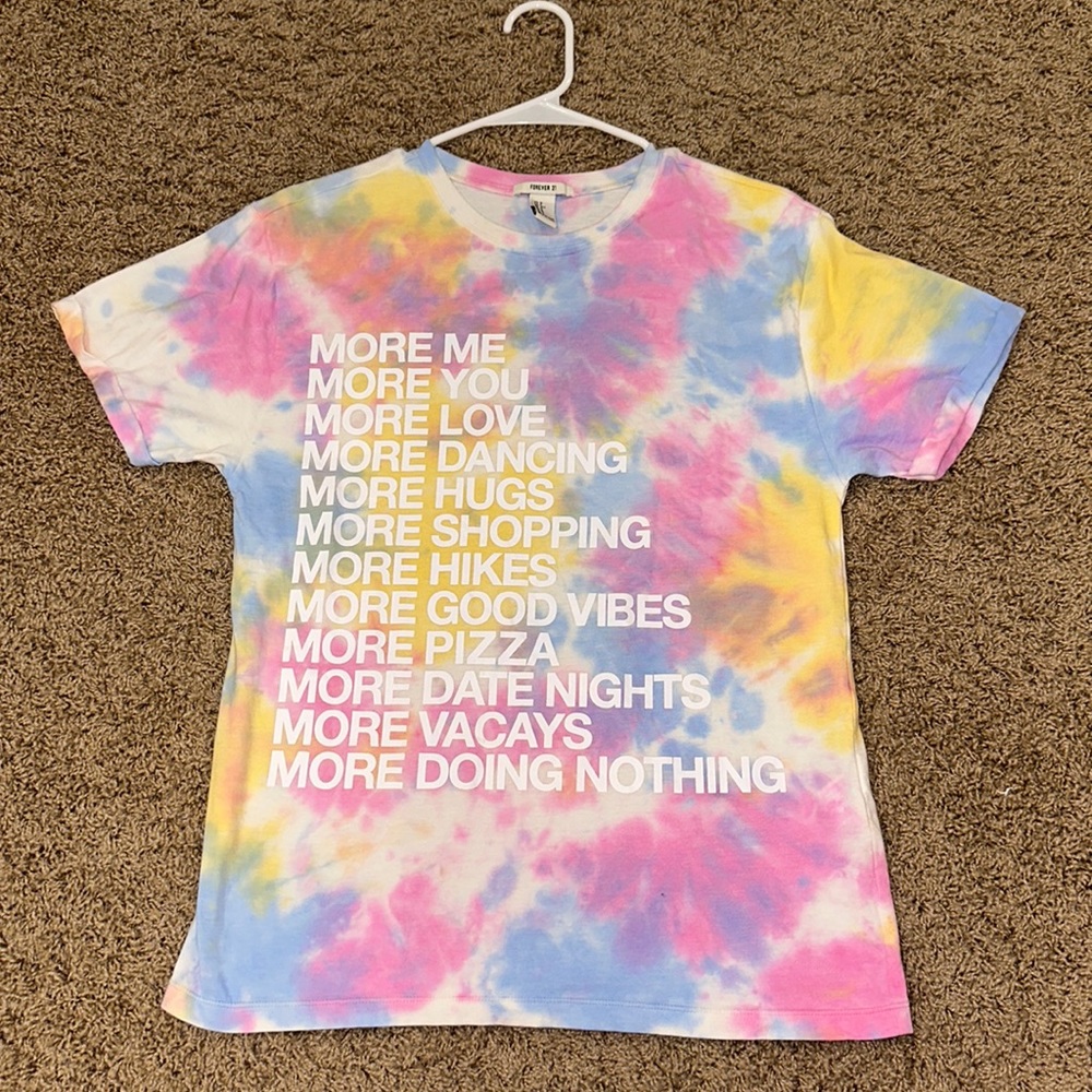 Tie dye graphic t-shirt